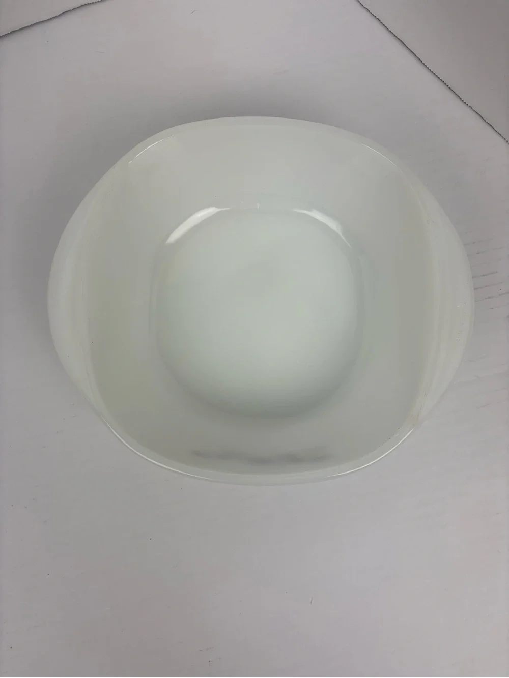 Vintage Terrocrisa Dynaware Baking Dish Milky White Brown Flowers 1.5 Quart Bake